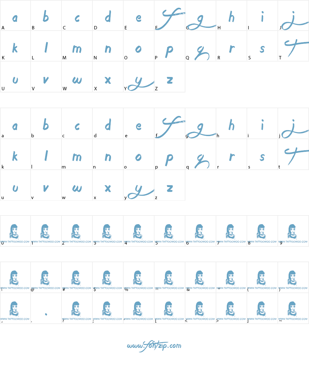 Age to Age Font Character